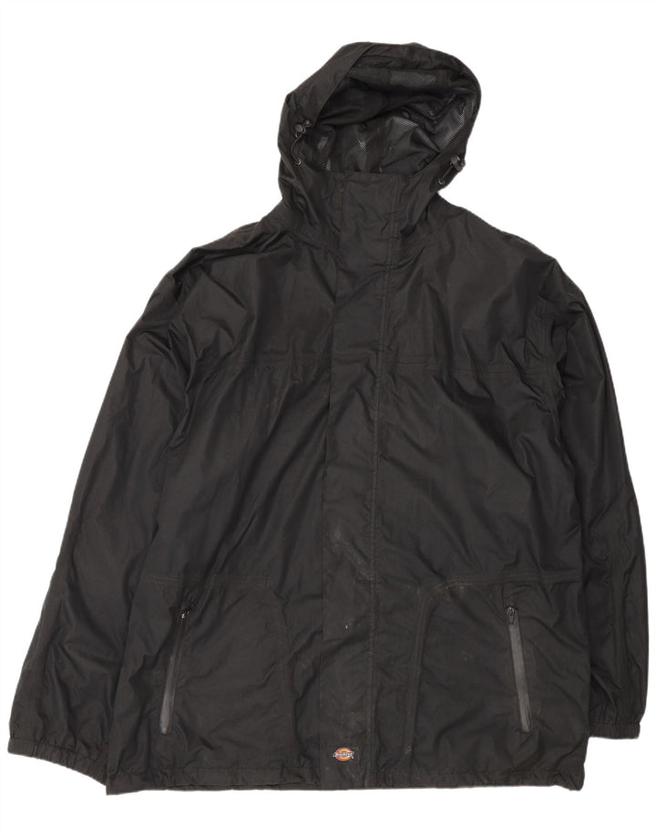 Jachetă de ploaie cu glugă pentru bărbați Dickies UK 42 XL Poliester negru