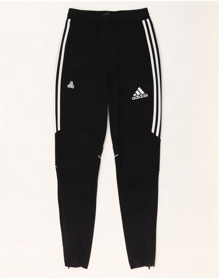 Pantaloni de trening Adidas Climalite pentru bărbați, poliester negru mic
