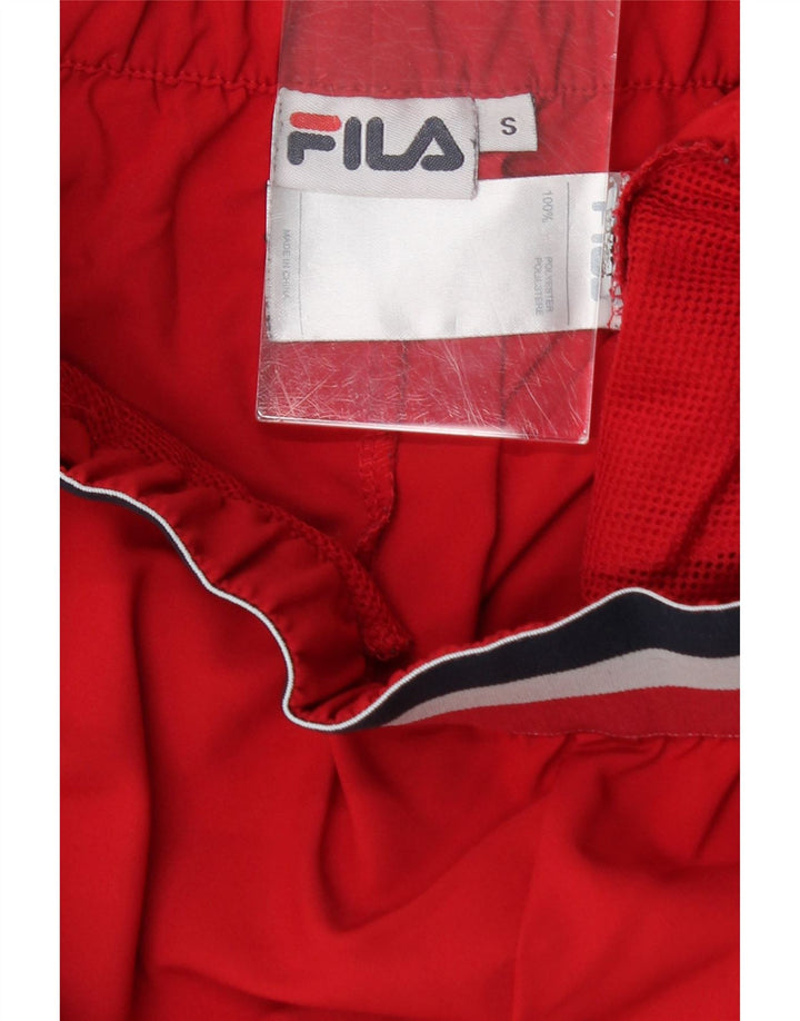 FILA Womens Sport Shorts UK 10 Small  Red Polyester Vintage Fila and Second-Hand Fila from Messina Hembry 