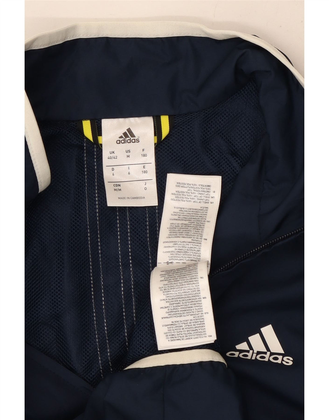 Jachetă de ploaie ADIDAS pentru bărbați Marea Britanie 40/42 Poliester bleumarin mediu