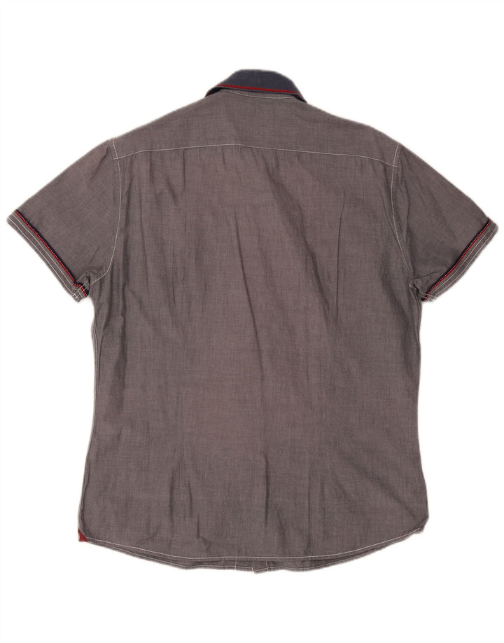 Cămașă cu mânecă scurtă pentru bărbați Trussardi XL gri