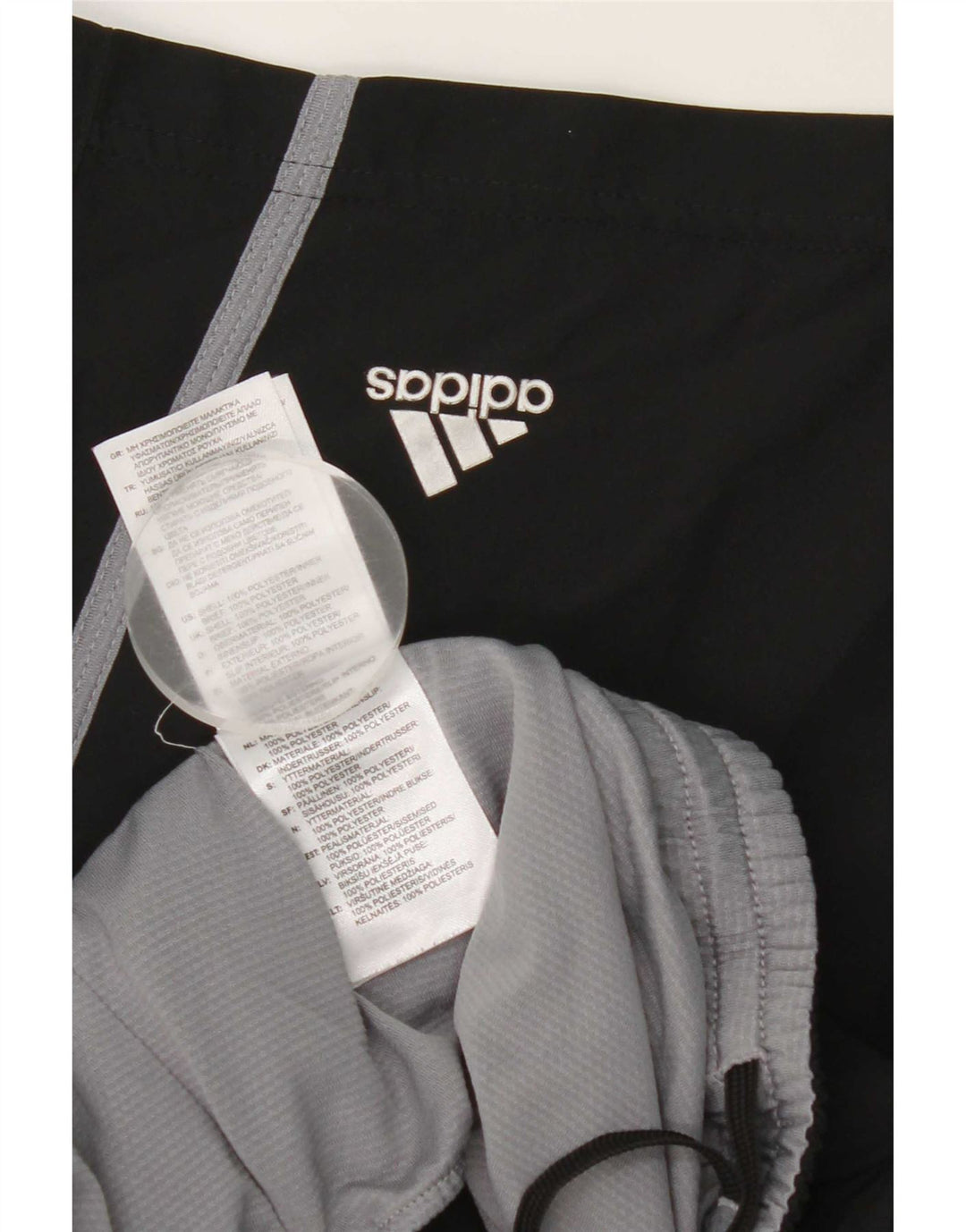 Pantaloni scurți sport pentru bărbați Adidas, mari, negru, poliester