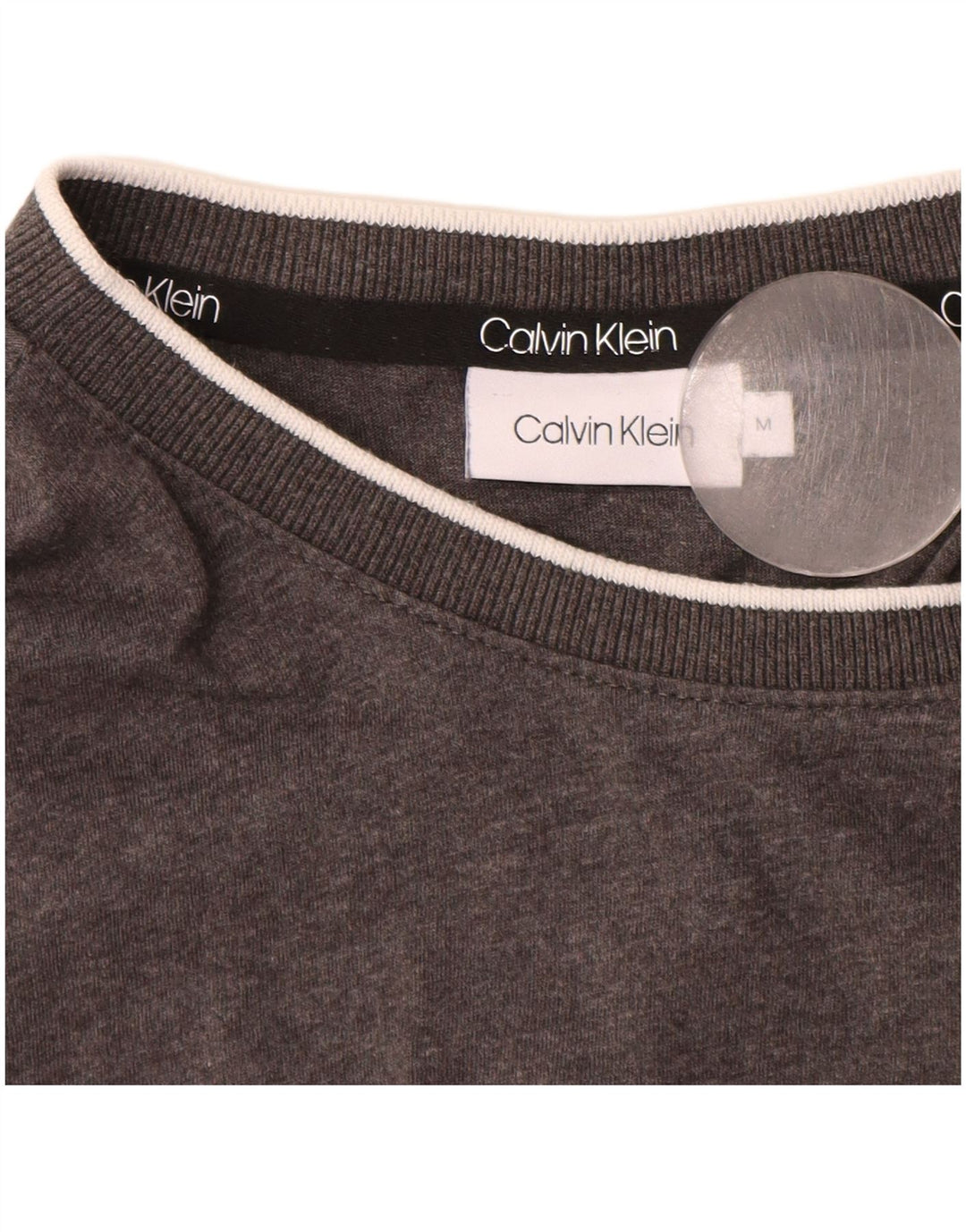 Tricou grafic Calvin Klein pentru bărbați Top din bumbac cu pete gri mediu