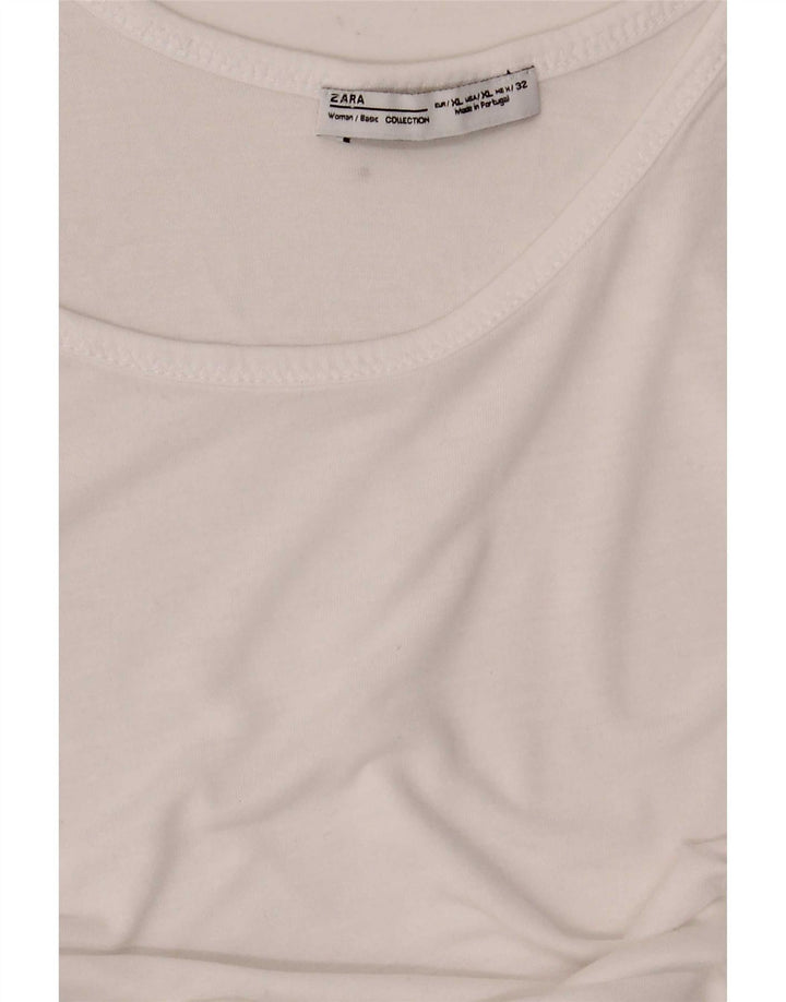 Vestă pentru femei Zara UK 18 XL Alb