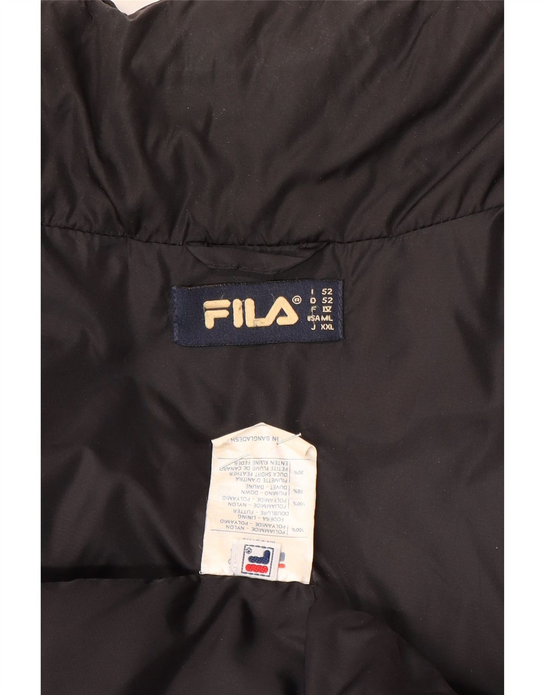 Jachetă Căptușită Fila Bărbați IT 52 XL Negru Poliamidă Iarnă