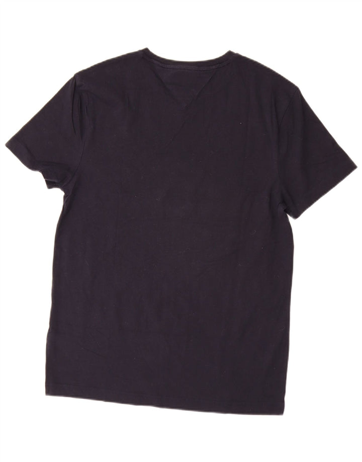 TOMMY HILFIGER Tricou pentru bărbați Stretch Slim Fit Top mediu din bumbac bleumarin