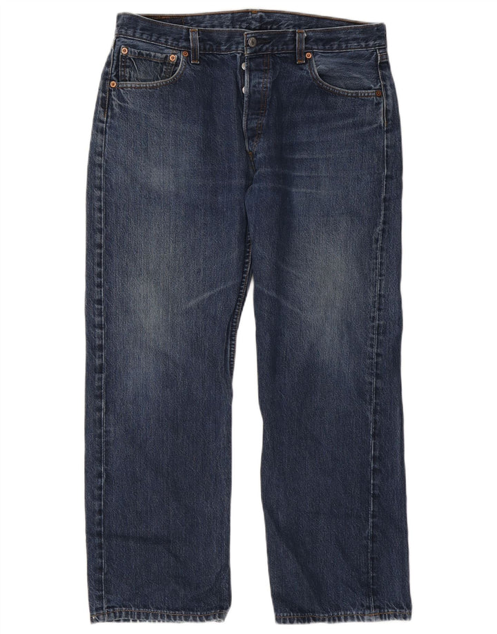 Blugi drepti pentru bărbați Levi's 501 W36 L28 Bumbac albastru