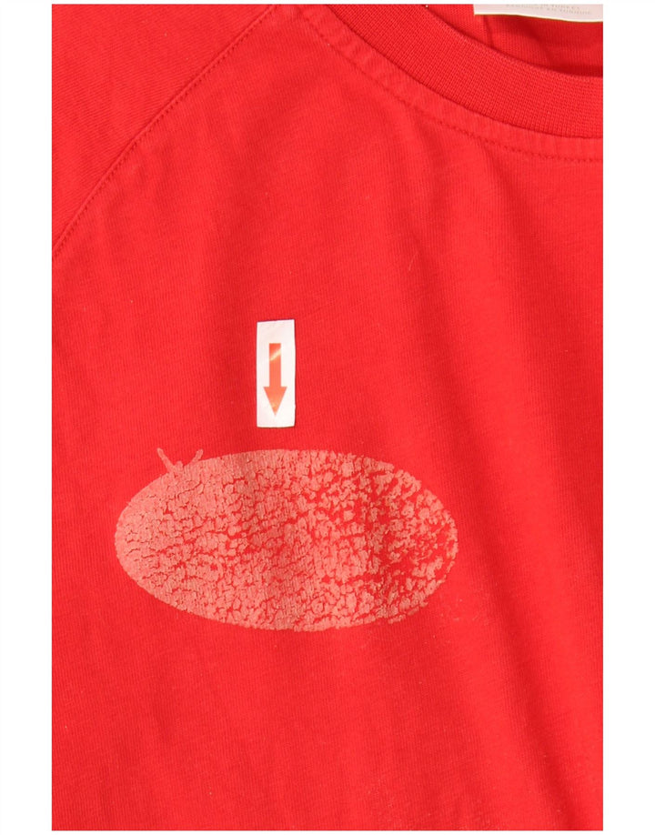 Tricou pentru bărbați Adidas Top mic, roșu, bumbac