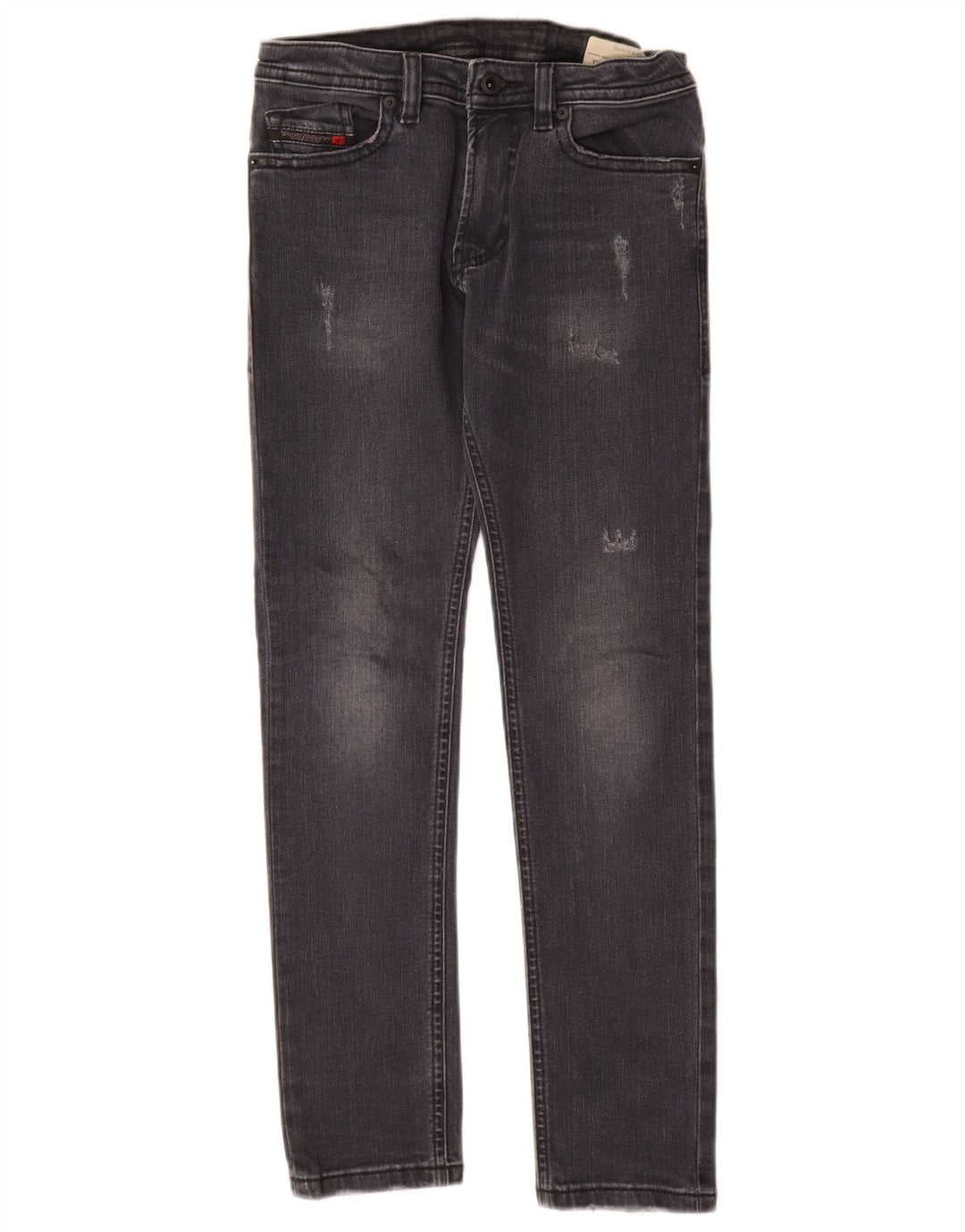 DIESEL Blugi skinny Thommer Slim pentru baieti 11-12 ani W26 L28 bumbac gri