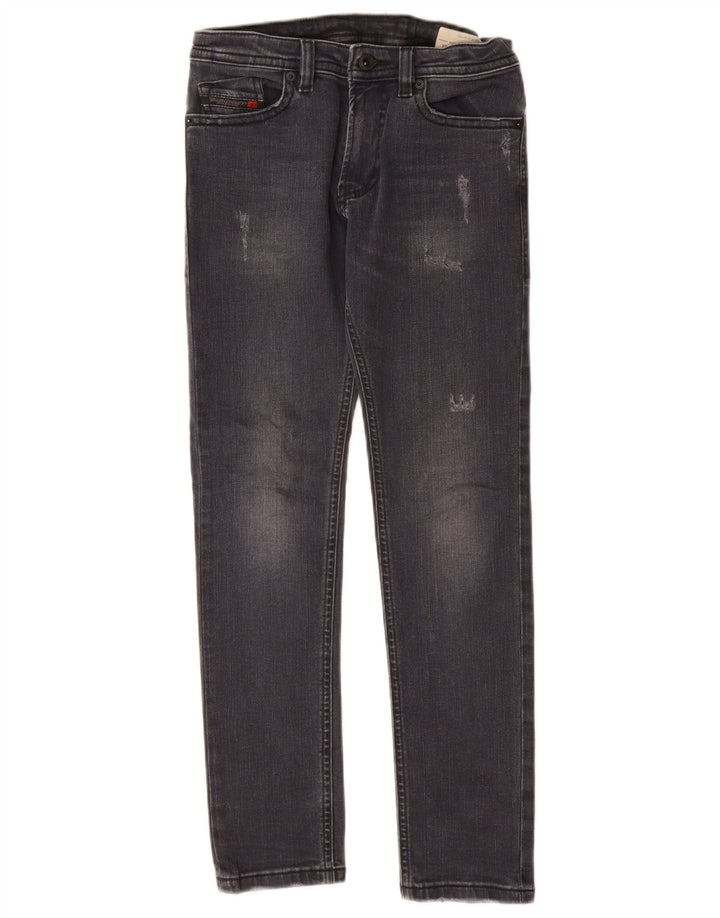 DIESEL Blugi skinny Thommer Slim pentru baieti 11-12 ani W26 L28 bumbac gri