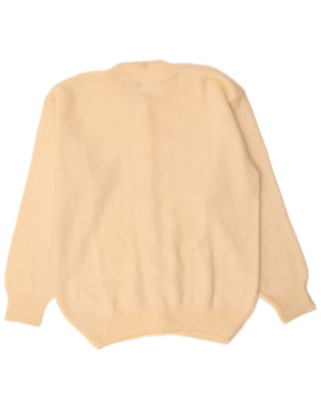 Pulover cardigan VINTAGE pentru femei UK 14 Medium Mohair alb închis