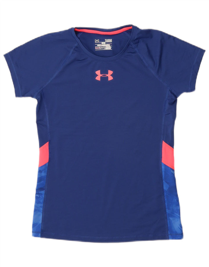 Tricou pentru fete UNDER ARMOUR Top 11-12 ani mare albastru