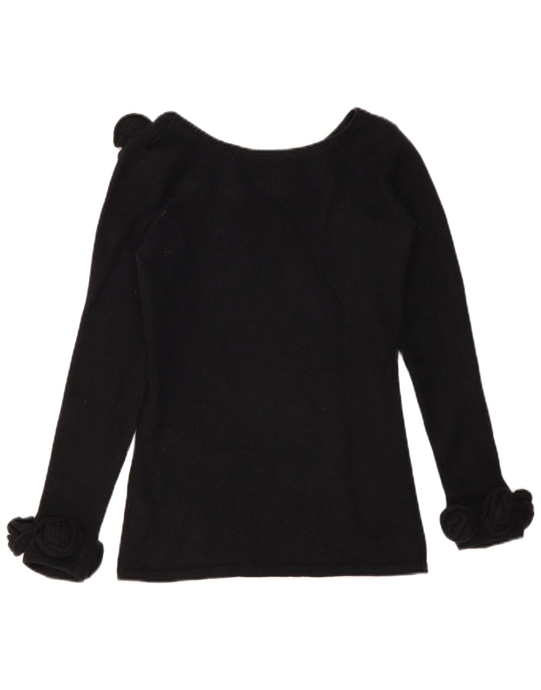 Pulover pentru damă Alba Moda, cu gât de barcă, UK 10, lână neagră mică