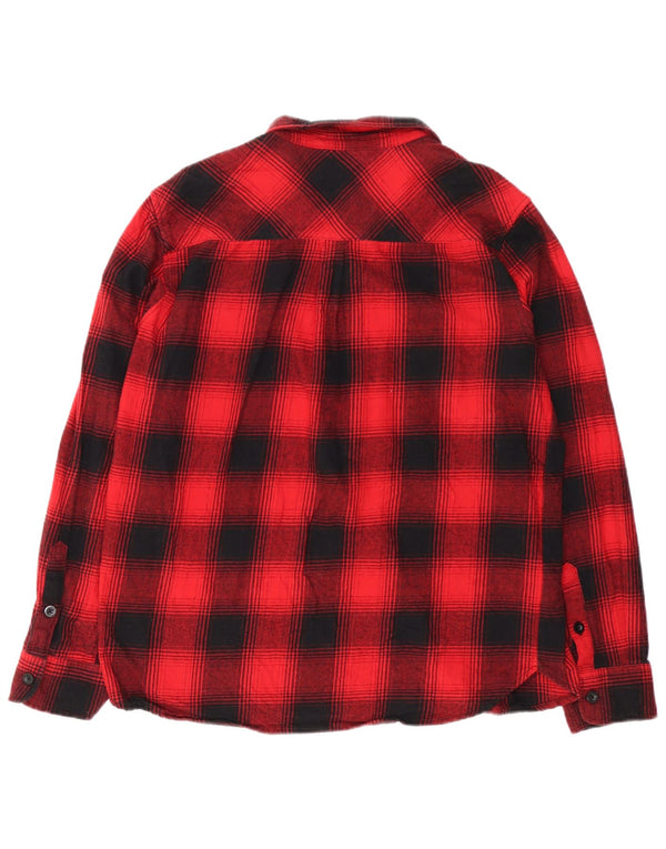 Cămașă de flanel pentru bărbați Mountain Warehouse, bumbac roșu cu carouri XL
