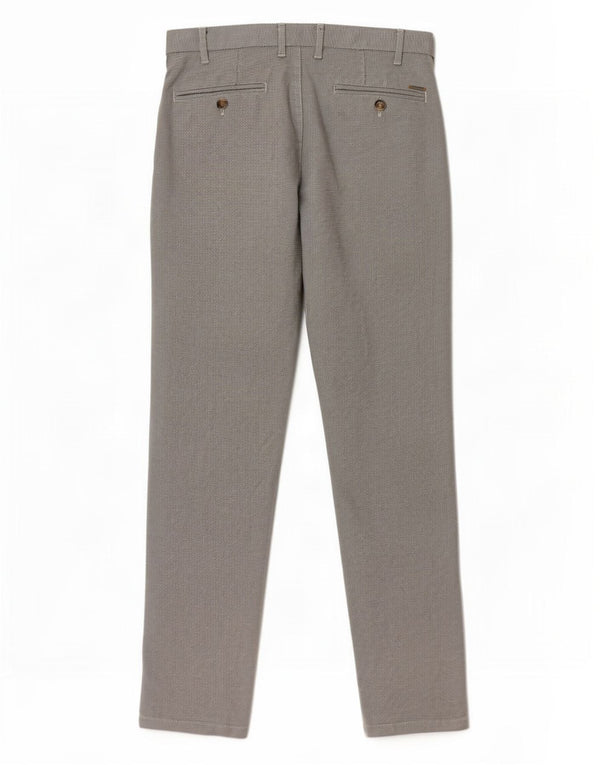 Pantaloni de costum slim pentru femei Zara EU 40 Mediu L31 L30 Bumbac gri Houndstooth