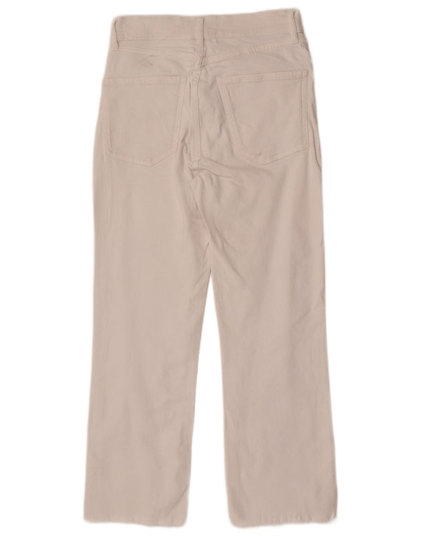 Blugi drepti pentru femei cu talie înaltă Zara EU 36 XS W26 L27 Alb