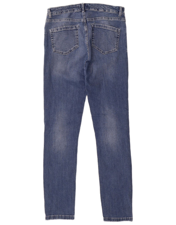MINT VELVET Blugi subțiri pentru femei UK 12 Medium W28 L29 Blue Bumbac