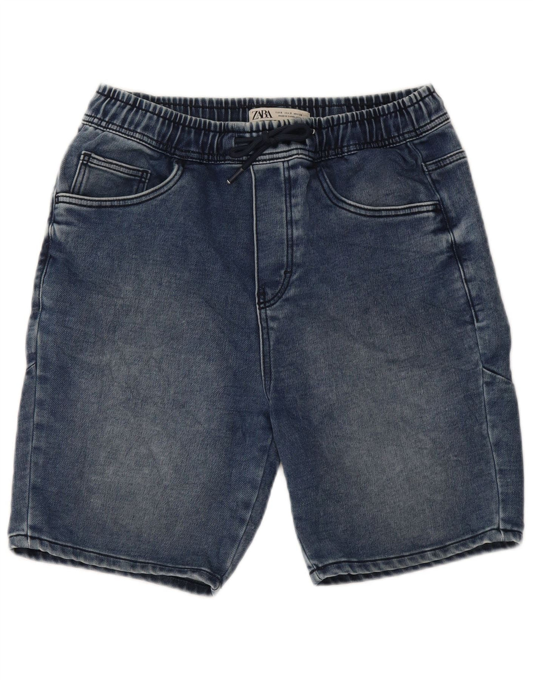 Pantaloni scurți din blugi pentru bărbați Zara Mici W30 Bumbac Albastru