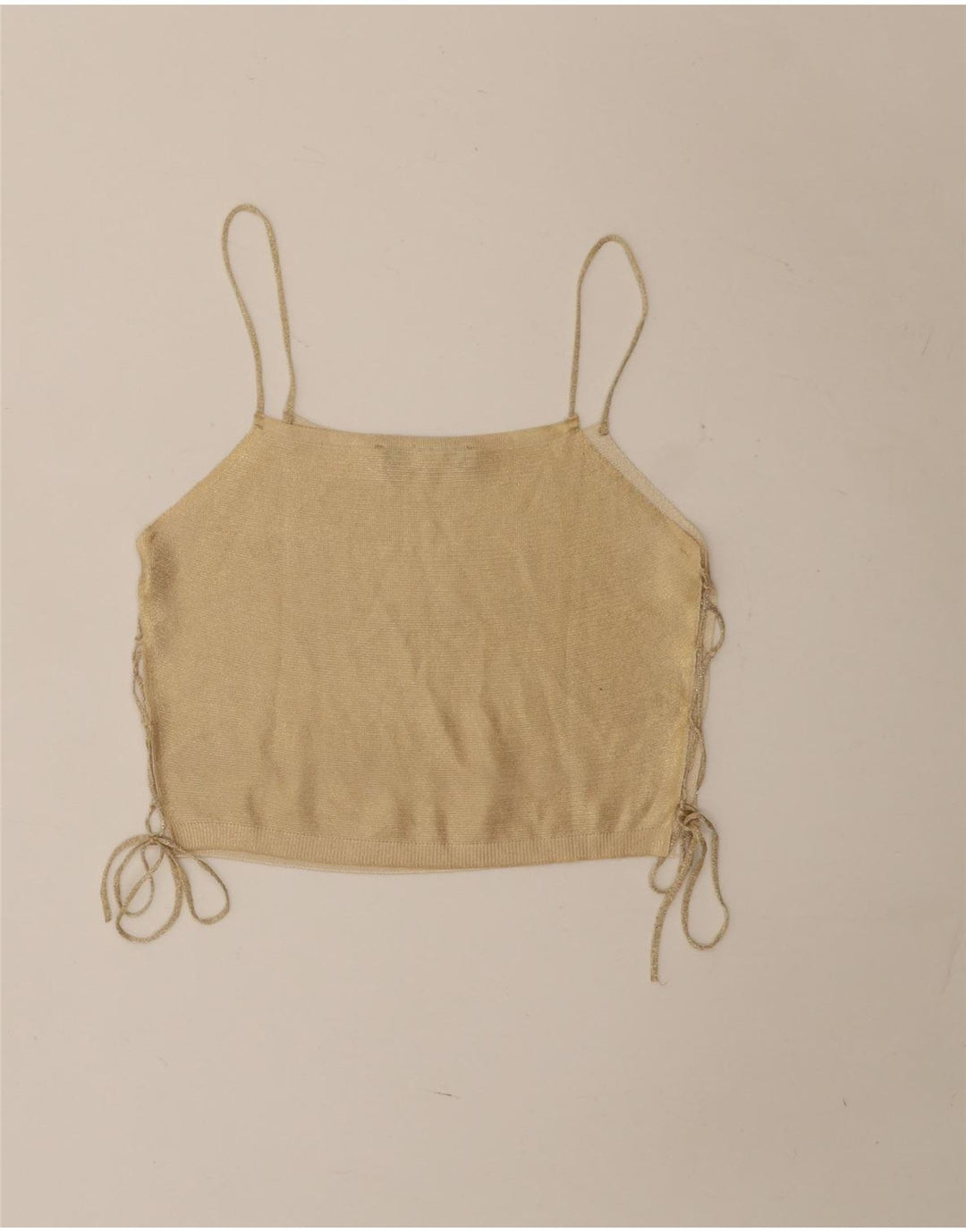 Top Crop pentru femei Zara UK 12 Medium Beige