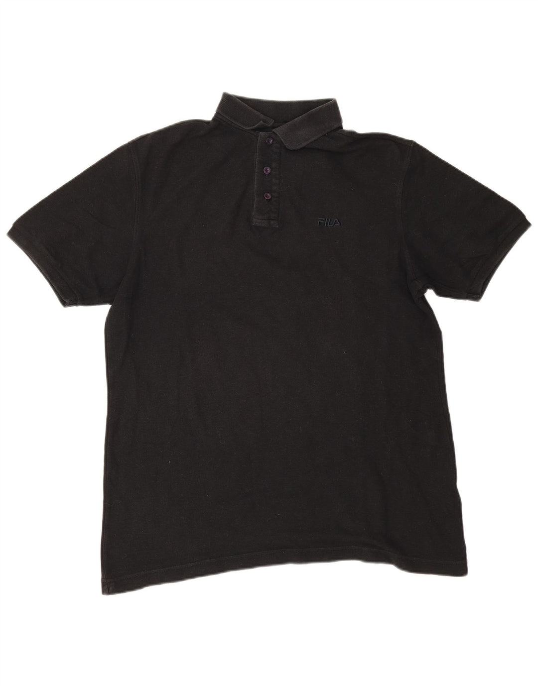 Tricou Polo Fila Barbati Mare Negru Bumbac