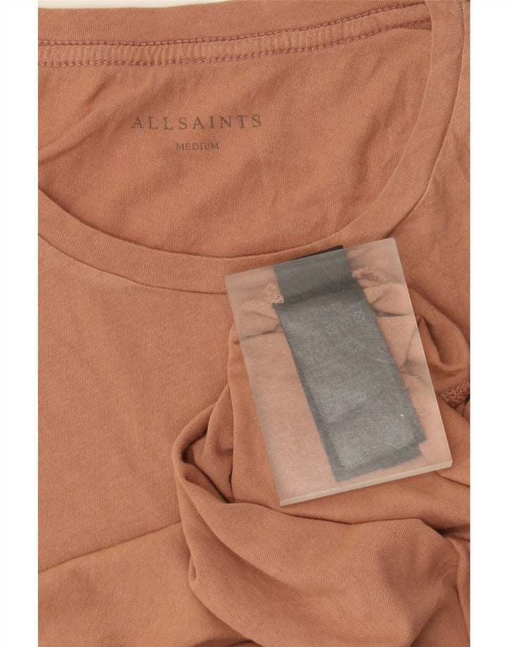 Tricou pentru bărbați All Saints Top din bumbac maro mediu