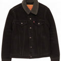 Jachetă de blugi Sherpa pentru bărbați Levi's UK 36, bumbac negru mic
