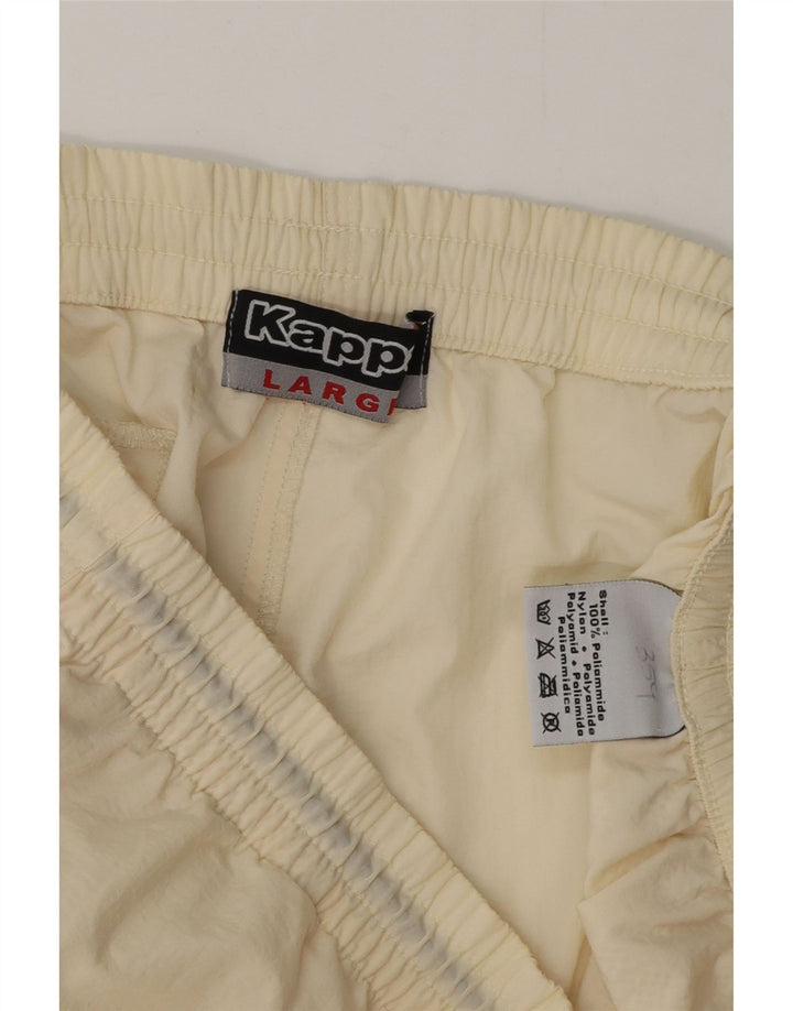 Pantaloni scurți de înot KAPPA pentru bărbați, mari din poliamidă alb