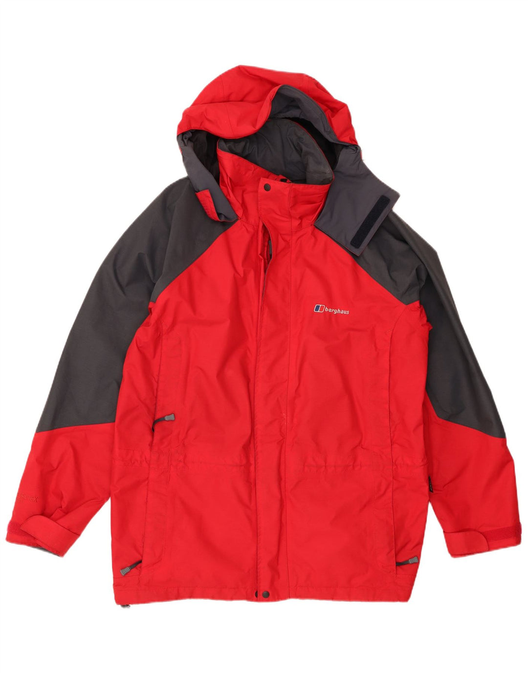 Jachetă de ploaie cu glugă pentru bărbați Berghaus UK 38 Medium Red Colorblock Nylon