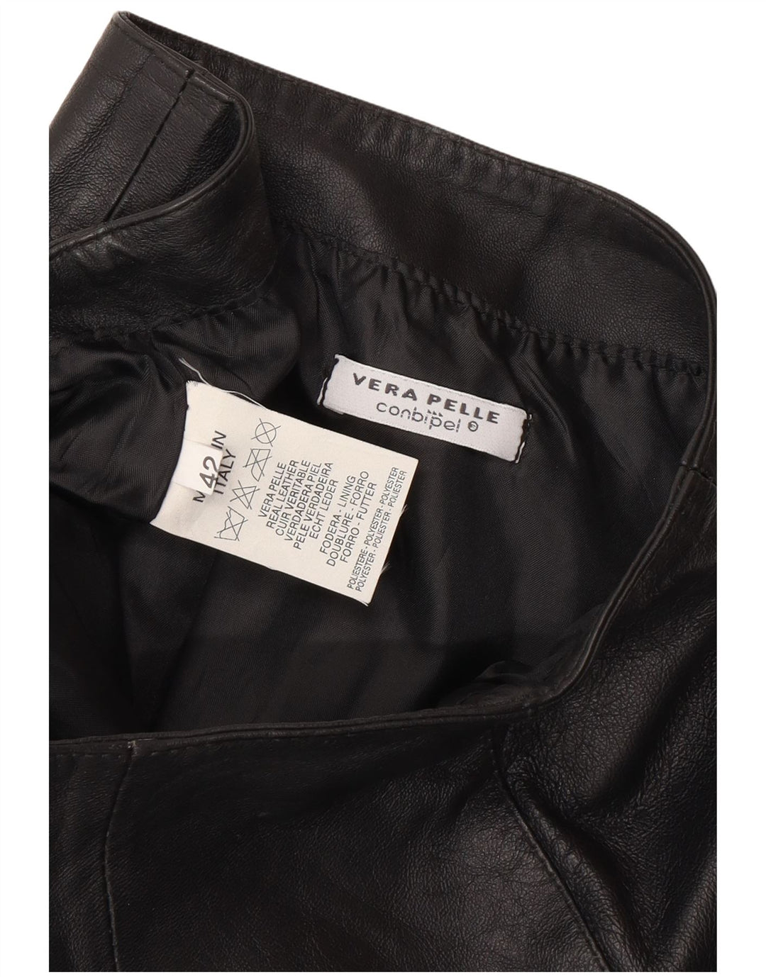 Fusta din piele pentru femei CONBIPEL IT 42 Medium W28 Piele neagra