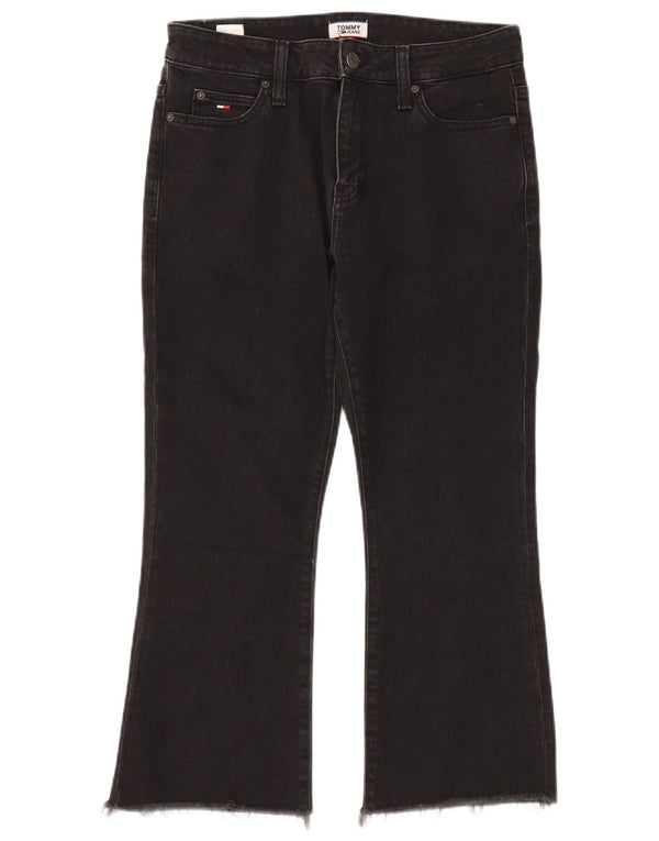 Blugi de damă Tommy Hilfiger Flare Cropped W31 L24 bumbac negru