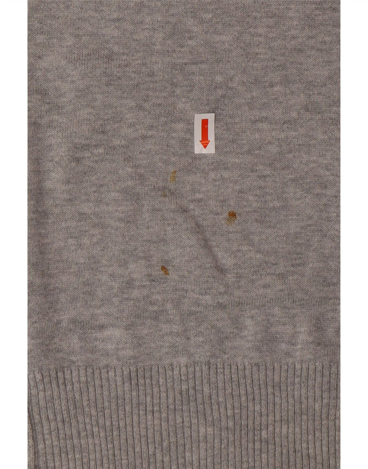 Pulover pentru bărbați DIESEL cu decolteu rotund, mare, gri, bumbac