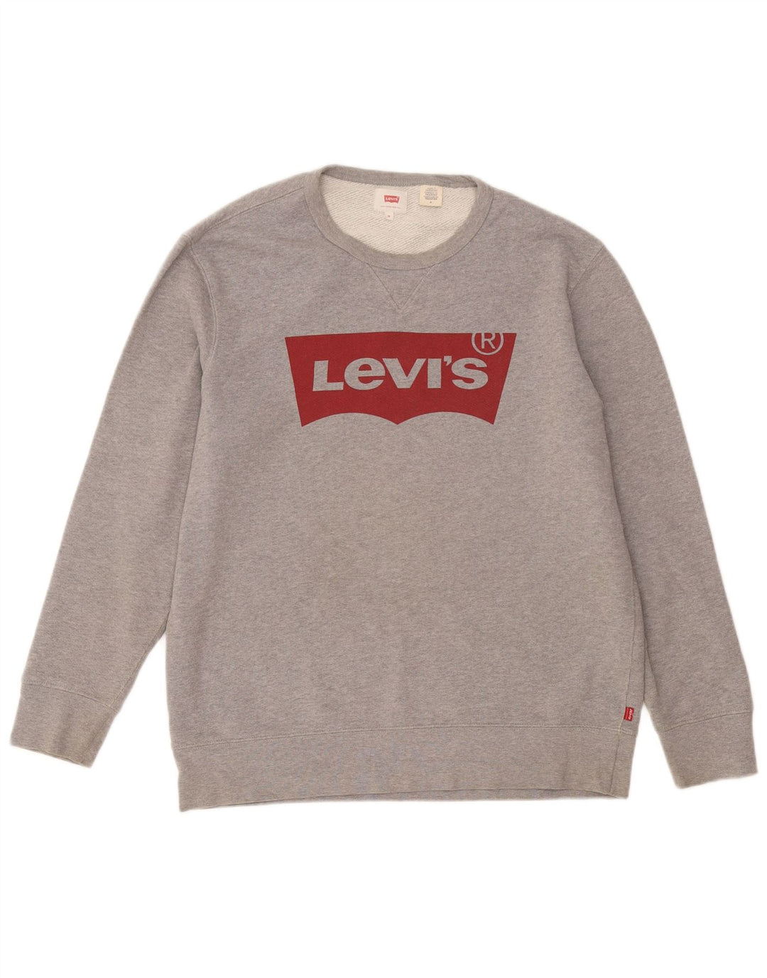 Levi's Pulover grafic pentru bărbați, bumbac, gri mediu
