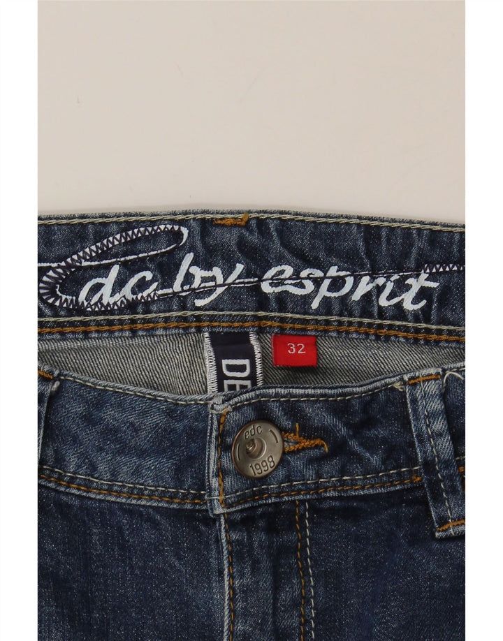 EDC Womens Distressed Denim Skirt W32 Large Blue Vintage EDC and Second-Hand EDC from Messina Hembry 