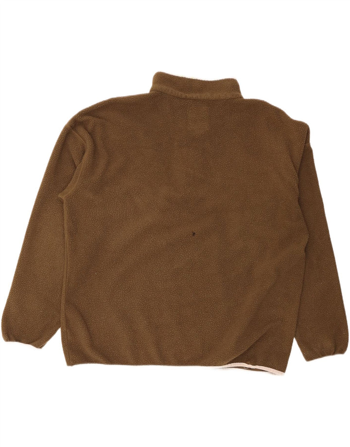 Pulover Columbia pentru bărbați, cu gât cu nasturi, din lână, poliester kaki 2XL