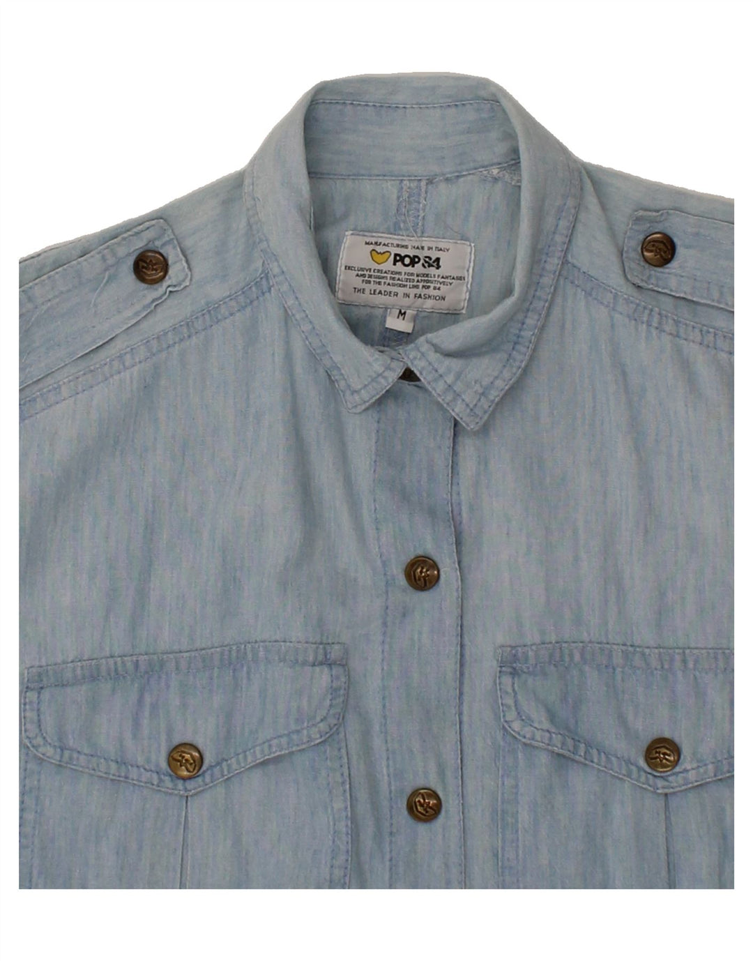 POP 84 Womens Sleeveless Denim Dress UK 14 Medium Blue Vintage POP 84 and Second-Hand POP 84 from Messina Hembry 