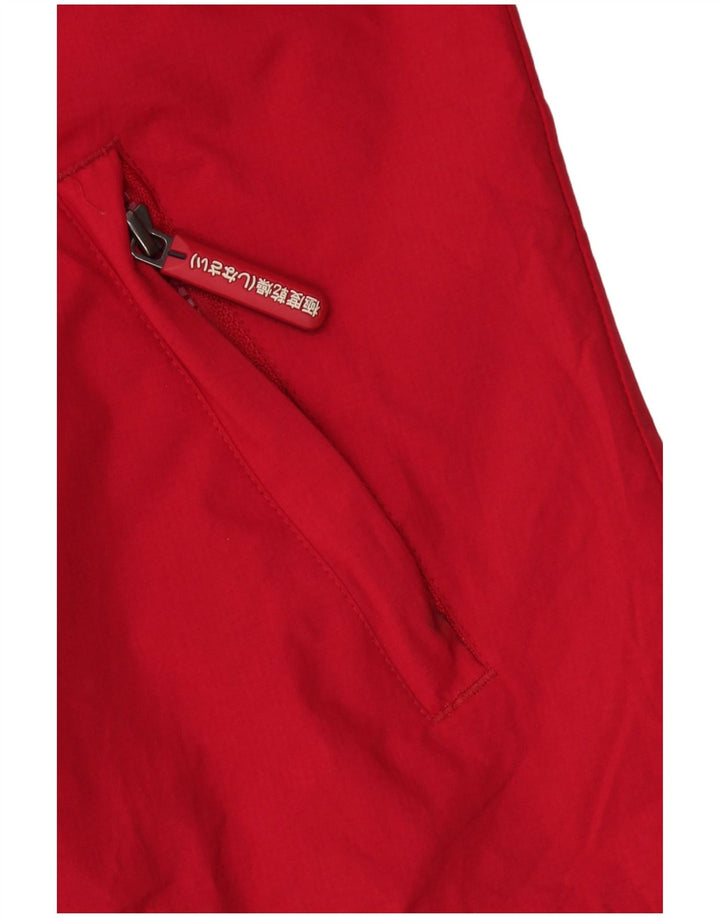 Jachetă Windbreaker cu glugă Superdry pentru femei UK 16 Large Red