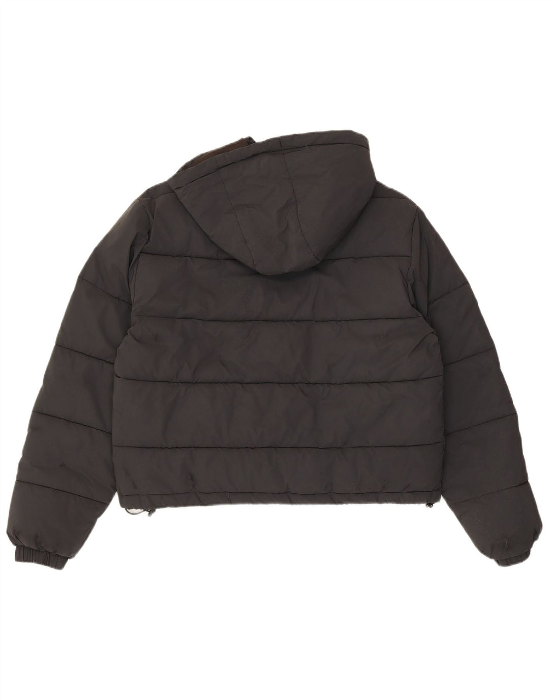 Jachetă căptușită supradimensionată cu glugă pentru femei Ellesse UK 8, nailon mic, negru