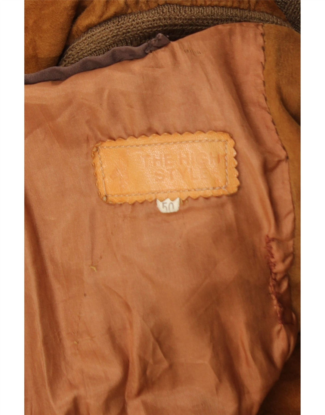 Bomber Vintage pentru bărbați din piele intoarsa IT 50 Large Brown
