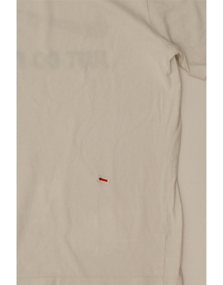 NIKE Boys Graphic T-Shirt Top 10-11 Years Medium White Cotton Vintage Nike and Second-Hand Nike from Messina Hembry 