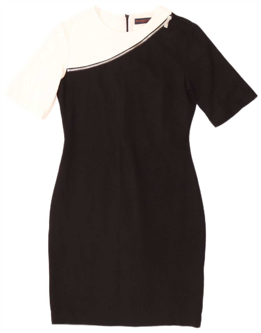 Rochie Trussardi pentru femei IT 42 Medium Black Colorblock Viscoza