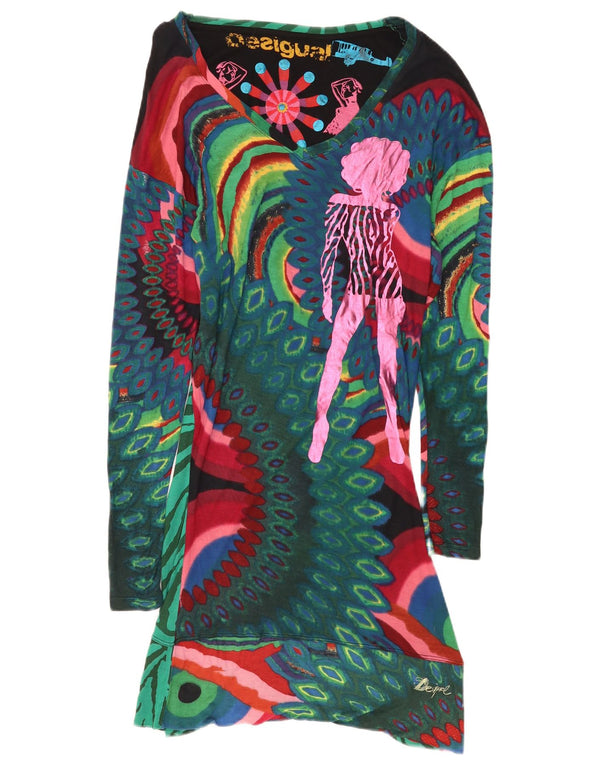 Rochie teacă cu grafică Desigual pentru femei UK 18 XL, multicoloră, geometrică