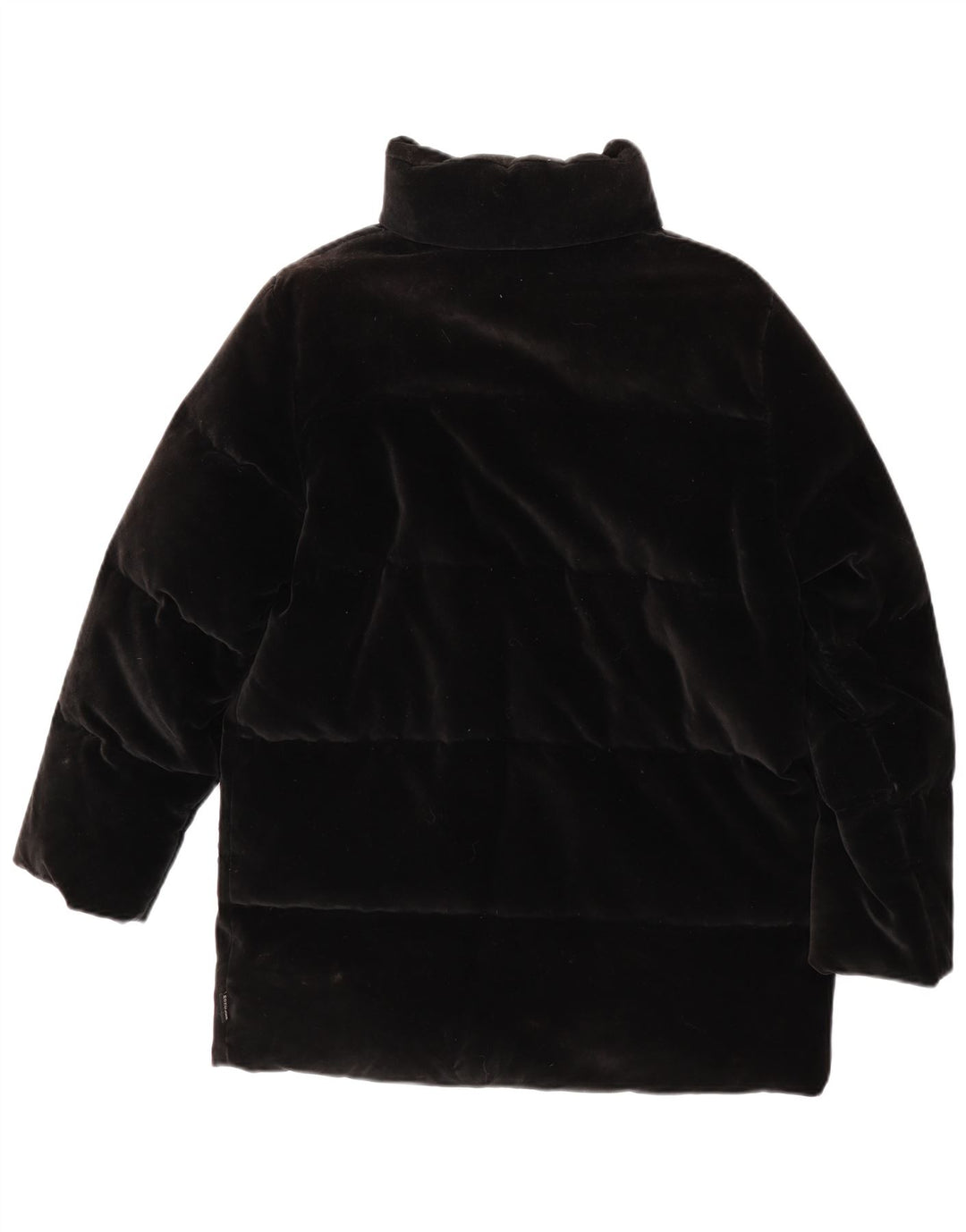 Jachetă căptușită din catifea supradimensionată pentru femei Moncler Mărimea 0 XS bumbac negru