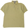 Tricou polo Tommy Hilfiger pentru bărbați, bumbac kaki mic
