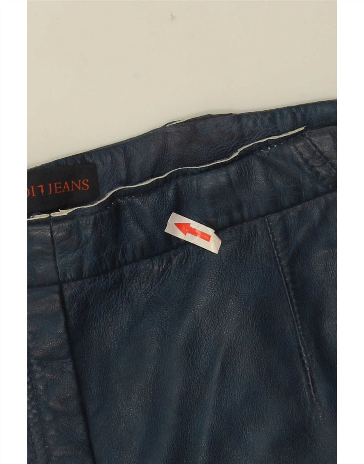 Pantaloni scurți din piele Trussardi W30 Medium Bleumarin