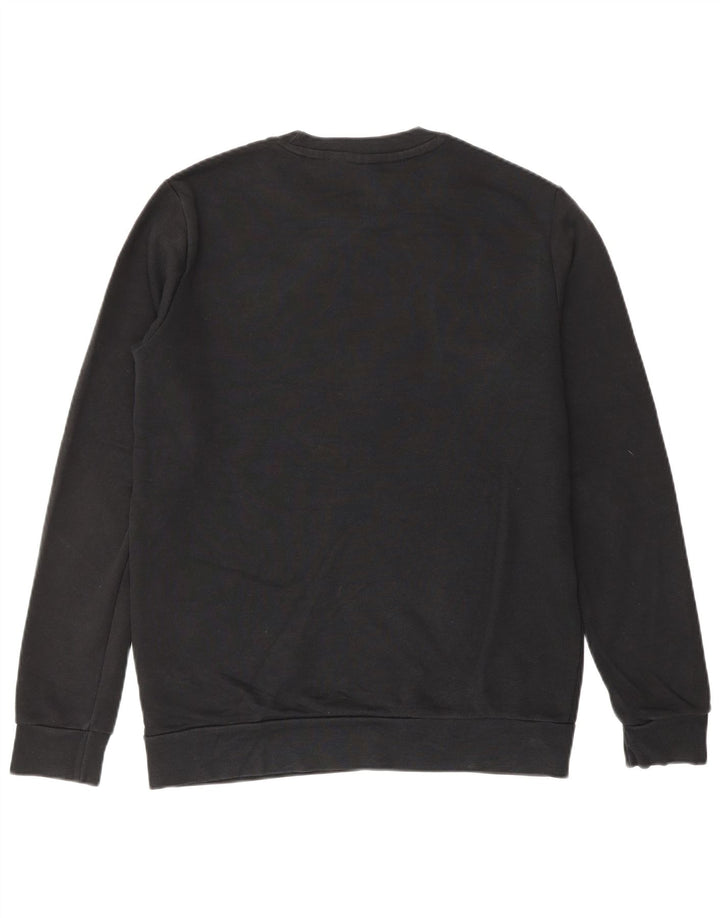 Hanorac grafic pentru bărbați ADIDAS Pulover mic, negru, bumbac
