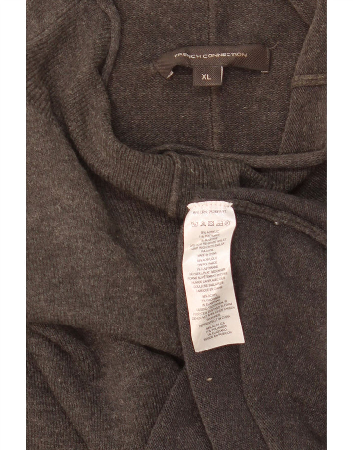 French Connection Pulover cu gât țestoasă pentru femei UK 18 XL gri