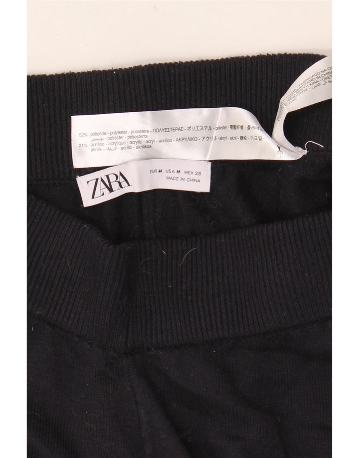 Pantaloni de trening Zara pentru femei UK 14 Medium Bleumarin Poliester