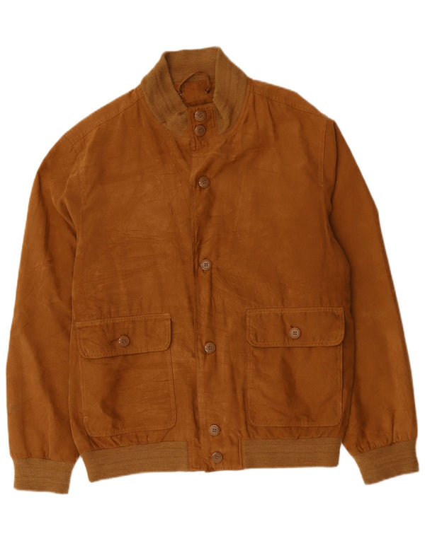 Bomber vintage pentru bărbați UK 40 mare, maro, poliester