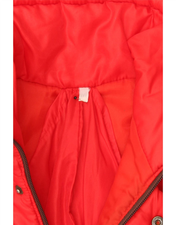 VINTAGE Mens Padded Jacket UK 38 Medium Red Polyamide Vintage Vintage and Second-Hand Vintage from Messina Hembry 