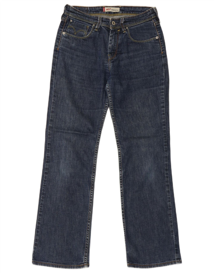 Blugi drepti pentru femei Levi's 627 W28 L30 Bumbac albastru